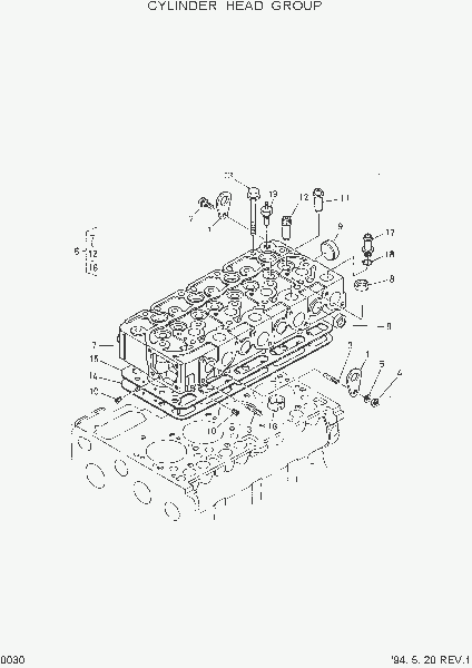 0030 CYLINDER HEAD GROUP
