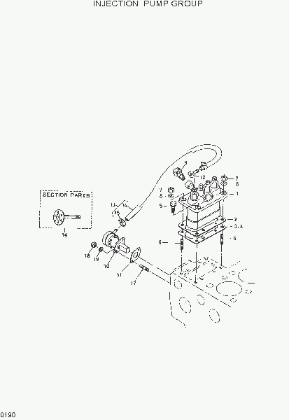 0190 INJECTION PUMP GROUP