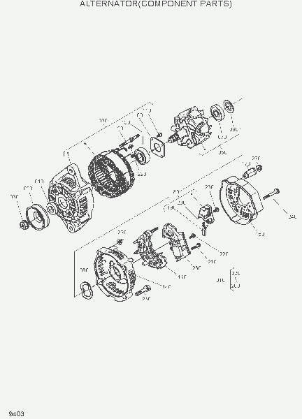 9403 ALTERNATOR(COMPONENT PARTS)