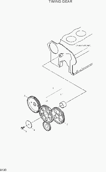 9130  TIMING GEAR   Hyundai R110-7