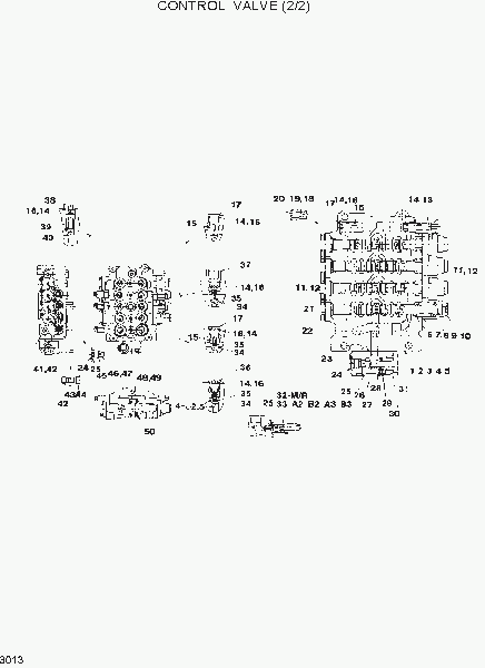 3013  CONTROL VALVE(2/2)   Hyundai R120W