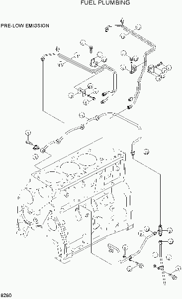 8260  FUEL PLUMBING   Hyundai R130LC-3