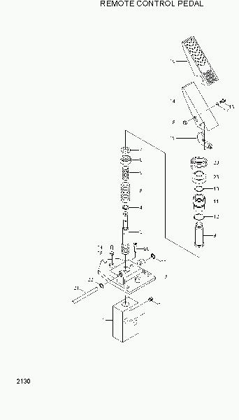 2130  REMOTE CONTROL PEDAL   Hyundai R130W-3