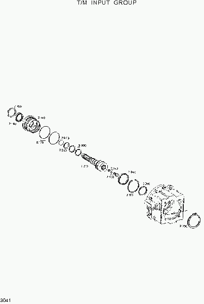 3041  T/M INPUT GROUP   Hyundai R130W