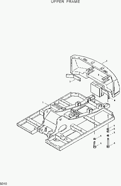 5010  UPPER FRAME   Hyundai R130W