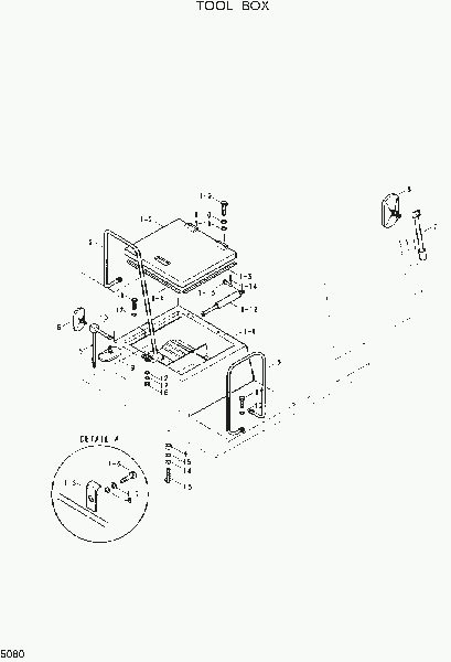 5080  TOOL BOX   Hyundai R130W