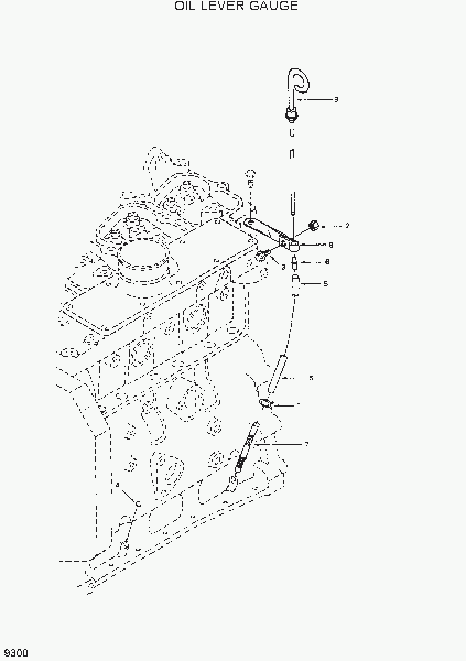 9300  OIL LEVEL GAUGE   Hyundai R130W