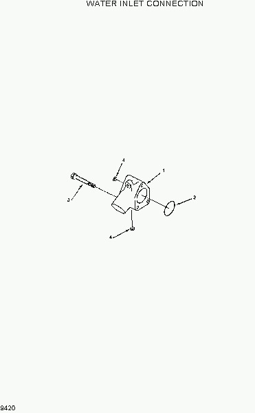 9420  WATER INLET CONNECTION   Hyundai R130W