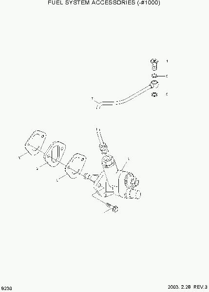 9230  FUEL SYSTEM ACCESSORIES(-#1000)   Hyundai R140LC-7