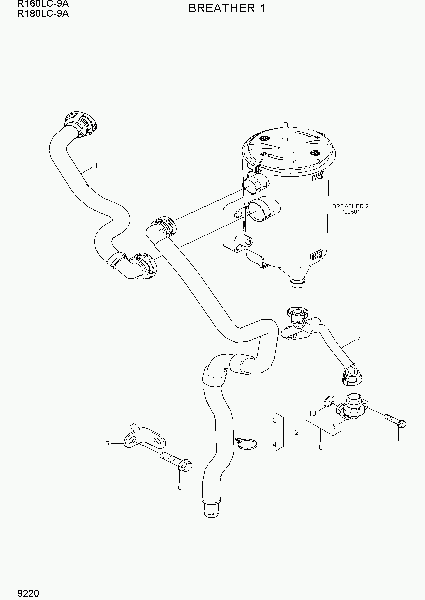 9220  BREATHER 1   Hyundai R160LC-9A