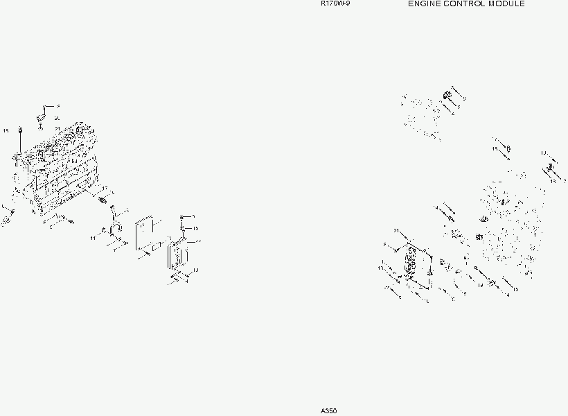 A350  ENGINE CONTROL MODULE   Hyundai R170W-9