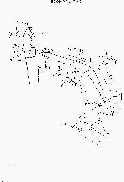 6010  BOOM MOUNTING   Hyundai R200LC