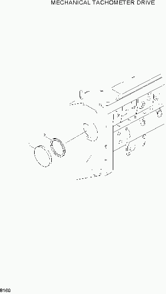 8160  MECHANICAL TACHOMETER DRIVE   Hyundai R210LC-3