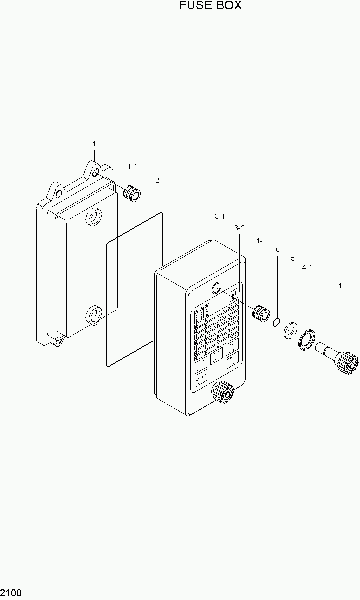 2100  FUSE BOX   Hyundai R210LC-7A