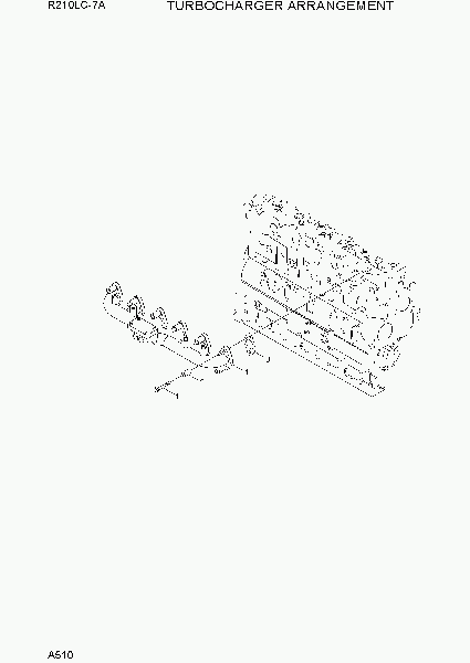 A510  TURBOCHARGER ARRANGEMENT   Hyundai R210LC-7A