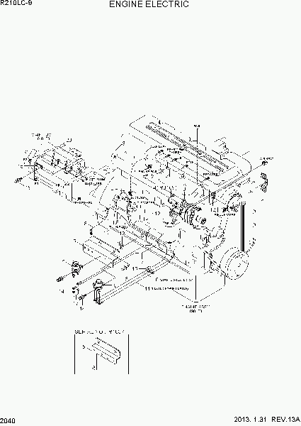 2040  ENGINE ELECTRIC   Hyundai R210LC-9