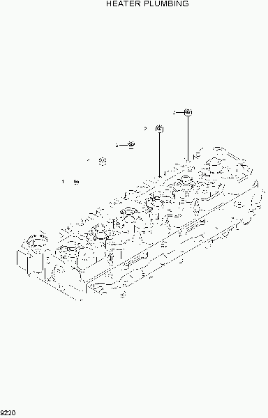 9220  HEATER PLUMBING   Hyundai R210NLC-7A