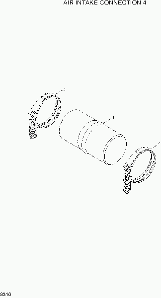 9310  AIR INTAKE CONNECTION 4   Hyundai R210NLC-7