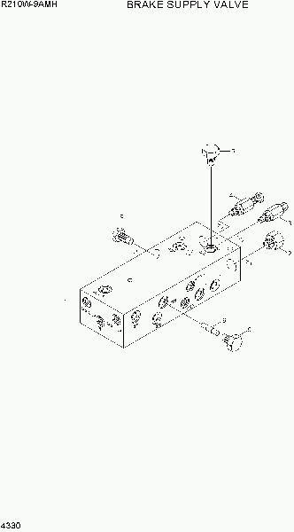 4330  BRAKE SUPPLY VALVE   Hyundai R210W9AMH