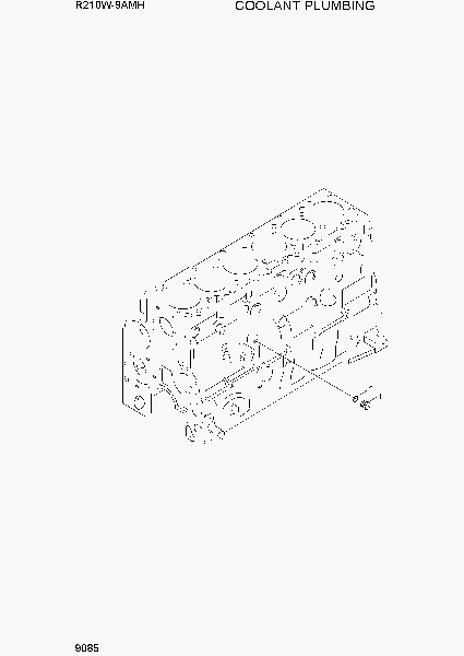 9085  COOLANT PLUMBING   Hyundai R210W9AMH
