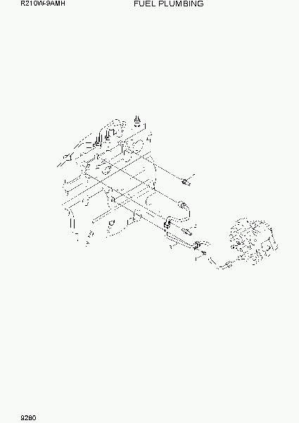 9280  FUEL PLUMBING   Hyundai R210W9AMH