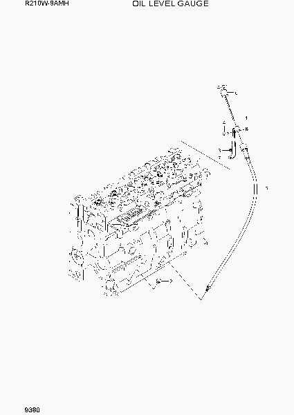 9380  OIL LEVEL GUAGE   Hyundai R210W9AMH