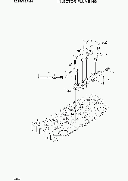 9460  INJECTOR PLUMBING   Hyundai R210W9AMH