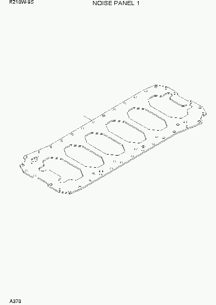 A370  NOISE PANEL 1   Hyundai R210W-9S