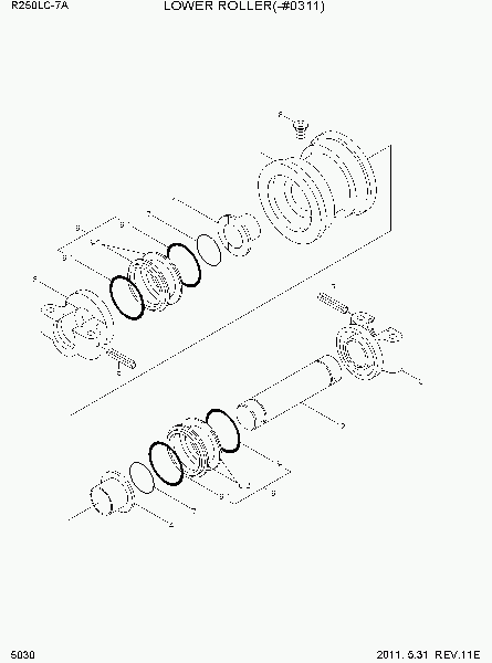 5030    ( , -#0311)   Hyundai R250LC-7A