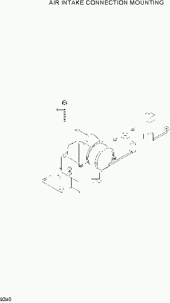 9240  AIR INTAKE CONNECTION MOUNTING   Hyundai R250LC-7A