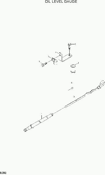 9280  OIL LEVEL GAUGE   Hyundai R250LC-7A