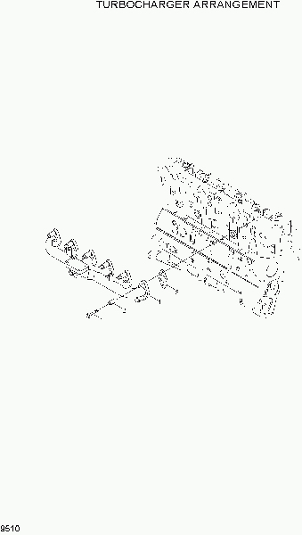 9510  TURBOCHARGER ARRANGEMENT   Hyundai R250LC-7A