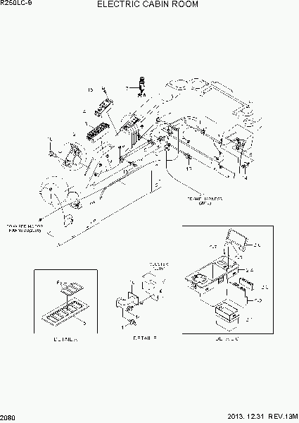 2080  ELECTRIC CABIN ROOM   Hyundai R250LC-9