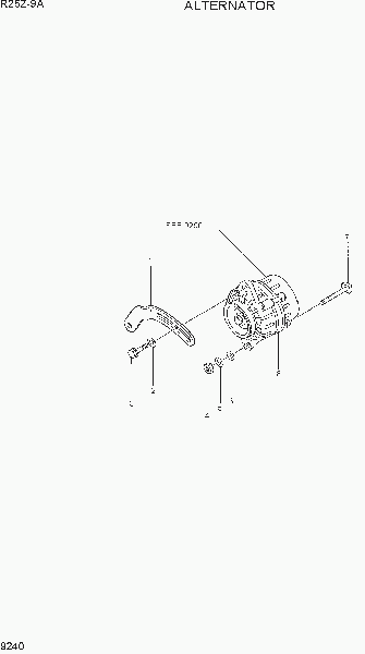 9240  ALTERNATOR   Hyundai R25Z-9A