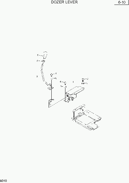 6010  DOZER LEVER   Hyundai R28-7