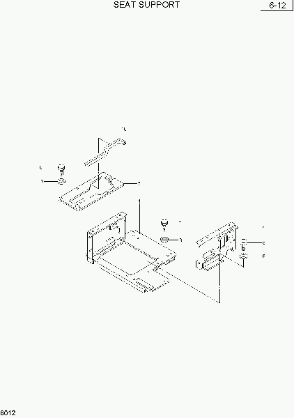 6012  SEAT SUPPORT   Hyundai R28-7