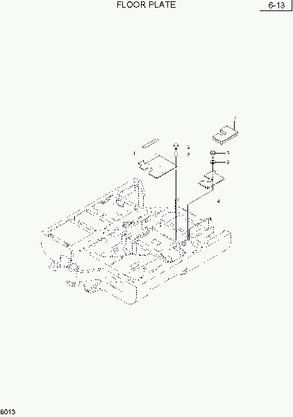 6013  FLOOR PLATE   Hyundai R28-7
