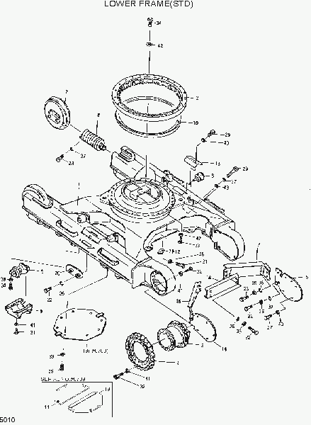 5010  LOWER FRAME(STD)   Hyundai R280LC