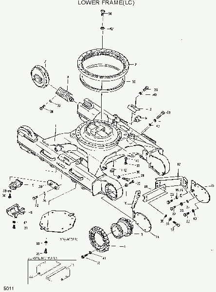 5011  LOWER FRAME(LC)   Hyundai R280LC