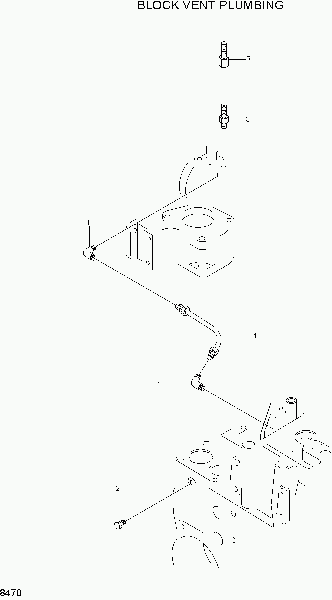 8470  BLOCK VENT PLUMBING   Hyundai R280LC