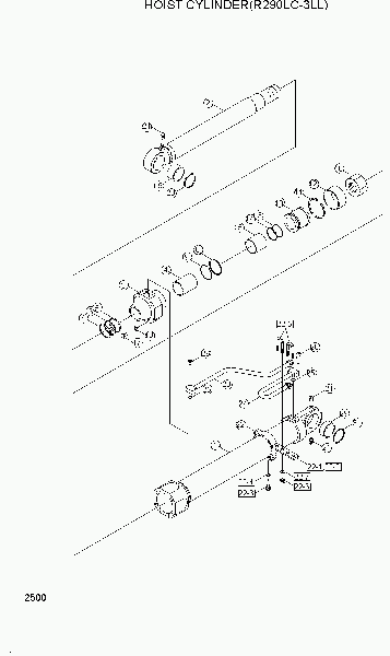 2500 HOIST CYLINDER(R290LC-3LL)