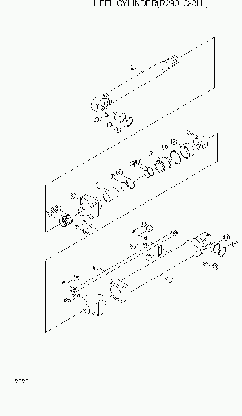 2520 HEEL CYLINDER(R290LC-3LL)