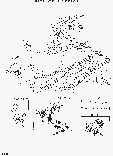 2050  PILOT HYDRAULIC PIPING 1   Hyundai R290LC