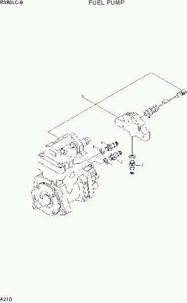 A210  FUEL PUMP экскаватора гусеничного Hyundai R380LC-9