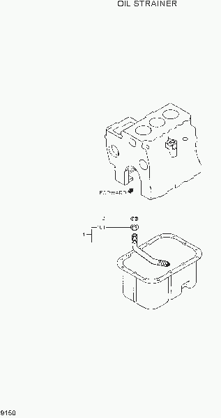 9150  OIL STRAINER   Hyundai R36N-7