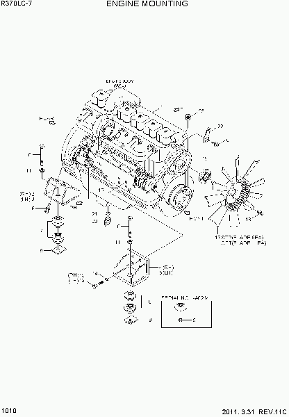 1010      Hyundai R370LC-7