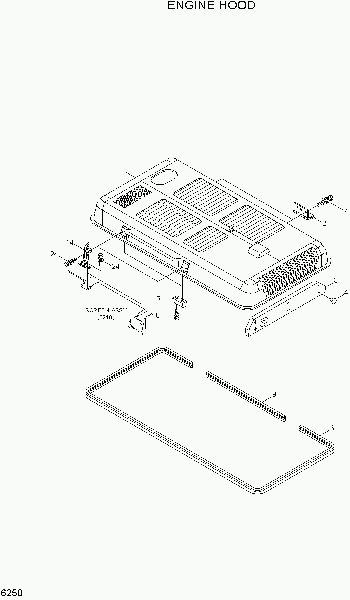 6250  ENGINE HOOD   Hyundai R370LC-7