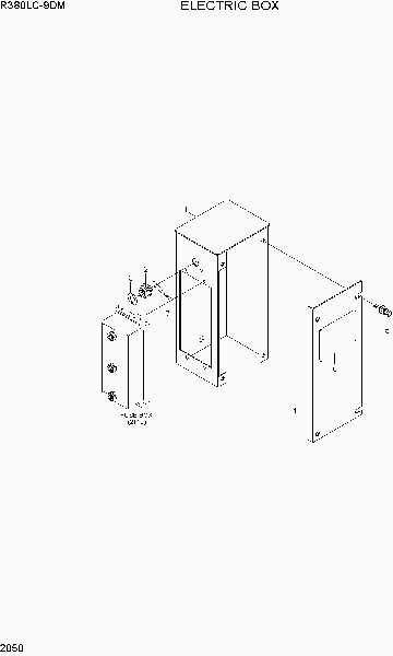2050  ELECTRIC BOX   Hyundai R380LC-9DM