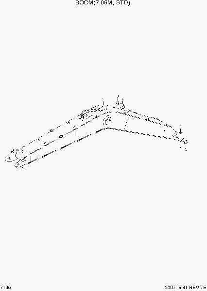 7100  BOOM(7.06M, STD)   Hyundai R450LC-7A