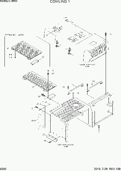 6200  COWLING 1   Hyundai R480LC-9MH